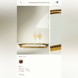 Gleaming Primrose Tray